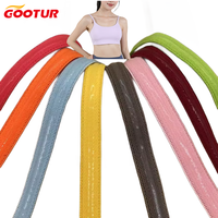 Bande élastique haute extensibilité OEM 10 mm pour bretelles de soutien-gorge de sport avec grip antidérapant, multicolores, en polyester et élasthanne