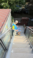 Monte-escalier droit certifié CE pour escaliers sans virages ni courbes pour vos maisons