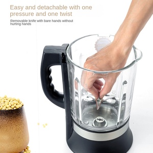 Procesador de Alimentos Doméstico de 1200W y 800mL con Recipiente de Vidrio y Función de Calentamiento para Leche de Soja, Leche de Avena, Sopas Cremosas y Espesas - Product Image 3