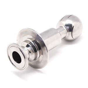 이중 클램프 청소 볼 탱크 피팅 하이 퀄리티 SS304 SS316L 스테인레스 스틸 2Bar 1/2 "-2" OEM ODM 로터리 스프레이 볼 - Product Image 6