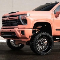 722Auto Jantes forgées robustes à 8 trous 20-24 pouces 8x165.1 8x170 8x180 Concaves profondes Noir brillant pour Ford F-250 F-350 Ram 2500