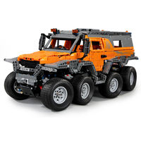 Tiktok pièces 2.4Ghz haute vitesse RC voiture blocs de construction 1/8 conquérant sibérien Super voiture jouets Legoedi moule roi 13088s voiture moc