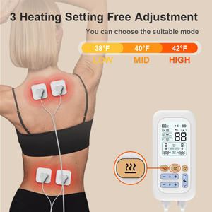 Alat Pereda Nyeri Fisioterapi Profesional Mesin <span class=keywords><strong>TENS</strong></span> Frekuensi Menengah dengan Desain Dua Kanal 24 Mode 50 Tingkat Intensitas - Product Image 2