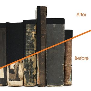 Échantillon gratuit de ruban adhésif mat pour reliure de livres, ruban en tissu noir pour la réparation, le renforcement/la protection - Product Image 4