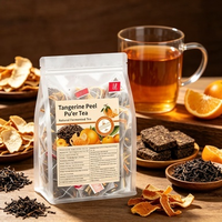 BORUN OEMODM Thé aux fleurs de Chenpi Pu-erh en sachets pyramidaux 120g (30 sachets de 4g) – Favorise la digestion et le métabolisme – Infusion chaude/froide