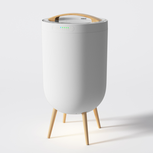 Sèche-serviettes autoportant à 4 pieds avec haut-parleur Bluetooth, veilleuse et éclairage RGB au sol, arrêt automatique pour salle de bain - Product Image 4