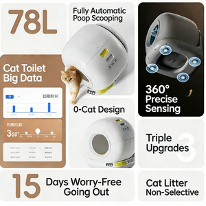工場直販 自動猫トイレ 猫家具 ペット用品 猫用トイレ スマートペット用品 リビングルーム用 - Product Image 2