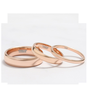 แหวนทังสเตนชุบโรสโกลด์ OAHLAN ขนาด 2 มม. / 4 มม. / 6 มม. ตัวอย่างฟรี แหวนทังสเตนคาร์ไบด์สไตล์วินเทจสำหรับคู่รัก จัดส่งภายใน 48 ชั่วโมง - Product Image 2