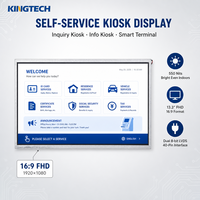 Kingtech OEM 550nits 1920*1080 LVDS-Schnittstelle für Selbstbedienungs-Kiosk Steuerungsterminal 13,3 Zoll Industrielles TFT LCD Panel Modul