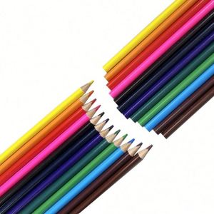 Promotional Triangle 12 <b>Colors</b> Wood <b>Color</b> Pencil Set Office School Accept Logo Packaging Customization for EN71 Certified - Product Image 1