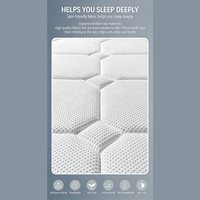 Luxuriöse 5-Sterne-Hotel-Gel-Memory-Foam-Matratze, dicke, leise Taschenfederkernmatratze, rollpackbar, atmungsaktiv, milbenabweisend, für die Wirbelsäulengesundheit und tiefen Schlaf