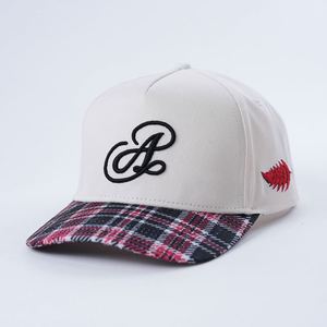 Gorra de Béisbol Personalizable con Logotipo Bordado en 3D, Dos Tonos, Ajustable, de Tela de Algodón para Exteriores, con Diseño de Rayas, de 5 Paneles - Product Image 2