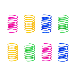 Jouets interactifs pour chat en spirale, en plastique coloré, durables, pour griffer et sauter - Product Image 1