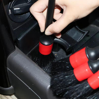 Lot de 5 brosses de detailing automobile en nylon pour le nettoyage et l'entretien des véhicules