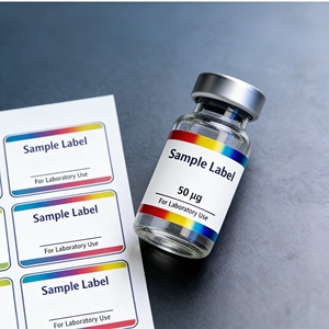 Autocollants en vinyle personnalisés, haute adhérence, résistants à la déchirure, 3ml 5ml 10ml, pour la recherche en peptides, l'industrie des laboratoires - Product Image 3
