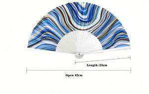 Abanico de Mano de Plástico Delicado de 23 cm, Personalizado, de Alta Calidad, con Impresión Personalizada, para Festivales, Bodas, Venta al por Mayor - Product Image 5