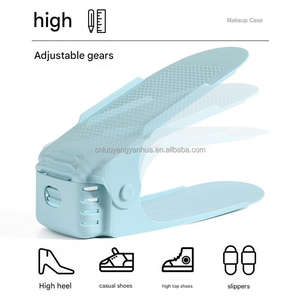 Organisateurs de Chaussures Pliables <span class=keywords><strong>en</strong></span> Plastique Supports de Rangement Étagères Économiseurs d'Espace - Product Image 3