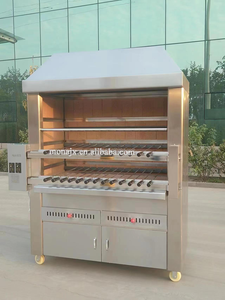 Máquina de parrilla de barbacoa de carne de cordero de puerto de pollo de acero inoxidable | Parrilla de barbacoa inoxidable personalizada | máquina de churrasco brasileño - Product Image 4
