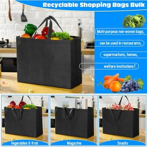 Bolsas de Compras Reutilizables de 16x6x12 Pulgadas, Plegables, de Tela No Tejida, para Uso Comercial - Product Image 4