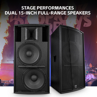 Équipement audio F215+ avec deux haut-parleurs de 15 pouces, amplificateurs, haut-parleur passif, caisson de basses, subwoofer de 15 pouces, haut-parleurs professionnels