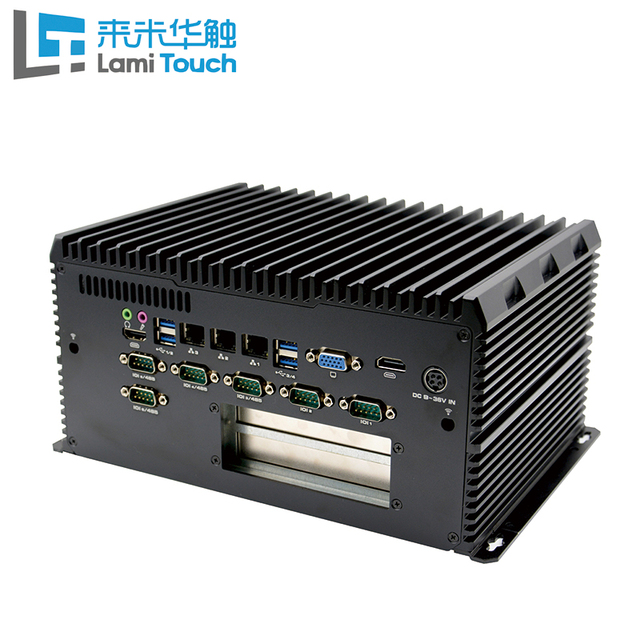 Fanless Industrial Embedded Micro Computer 8 Core 9th Gen I5/i7 2xDDR4 2133-2666MHz 6*RS232/RS485 Ubuntu Win10 Win11mini PC