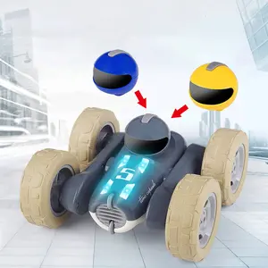 正光2.4G滚动遥控汽车两侧驱动车辆漂移无线电控制双面特技Rc汽车玩具