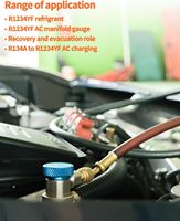 R1234YF à R134A coupleur rapide raccord de tuyau de système de climatisation de voiture 1/4 ''SAE tuyau de réfrigérant en laiton adaptateur latéral haut bas