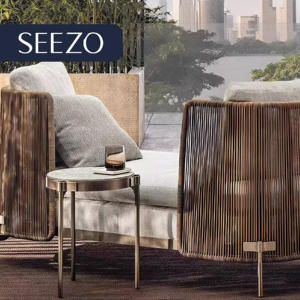 Juego de Sofás de Jardín Modernos y Duraderos de Lujo para Patio, Resistentes al Agua, con Estructura de Aluminio y Ratán Sintético, 2026 - Product Image 4