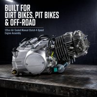 Moteur de moto 125cc, embrayage manuel, cylindre en aluminium, quatre temps, pour les motards tout-terrain et d'enduro