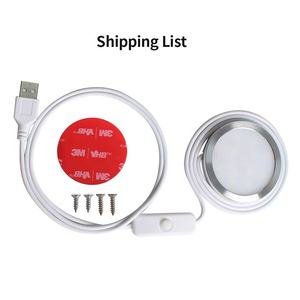 Siêu mỏng 3W <span class=keywords><strong>LED</strong></span> mờ Downlight 60mm đường kính <span class=keywords><strong>Puck</strong></span> ánh sáng USB 5V bề mặt gắn Mini Thông tư triển lãm tủ đèn - Product Image 6