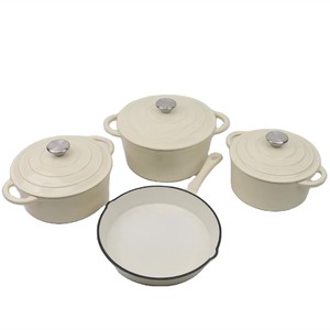 Meilleures ventes : Ensemble de 4 ustensiles de cuisine <span class=keywords><strong>en</strong></span> <span class=keywords><strong>fonte</strong></span> <span class=keywords><strong>émaillée</strong></span> antiadhésifs, fabrication chinoise, pour la maison et les réceptions - Product Image 3