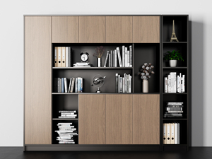 Stile moderno personalizzabile soggiorno libreria con porta nascosta in legno Design per la memorizzazione di uffici e biblioteca <span class=keywords><strong>libro</strong></span> di visualizzazione - Product Image 4