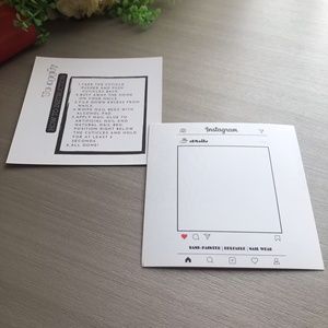 <span class=keywords><strong>Tarjetas</strong></span> <span class=keywords><strong>de</strong></span> cuidado <span class=keywords><strong>de</strong></span> instrucciones <span class=keywords><strong>de</strong></span> regalo <span class=keywords><strong>de</strong></span> negocios cuadradas <span class=keywords><strong>personalizadas</strong></span> <span class=keywords><strong>de</strong></span> alta calidad con logotipo <span class=keywords><strong>de</strong></span> Instagram para negocios en línea - Product Image 5