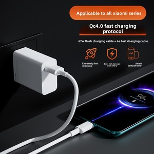 Compatible con el <span class=keywords><strong>Cargador</strong></span> Superrápido de 67W QC2.0 para <span class=keywords><strong>Redmi</strong></span> <span class=keywords><strong>Note</strong></span> 10/<span class=keywords><strong>9</strong></span>/11/13 Pro 12 Ultra K60 K5 - Product Image 3
