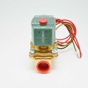Vanne solénoïde Asco 1/2 pouce 220VAC Corps en laiton Action directe Eau Air Oxygène - Product Image 1