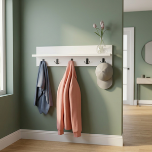 Multifunctional Wall-Mounted Coat Rack and <b>Hanger</b> Modern Style <b>for</b> Bathroom and Living Room - Product Image 6