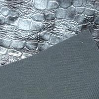 Cuir synthétique PU personnalisé, motif crocodile gaufré, résistant à l'abrasion, pour chaussures et sacs
