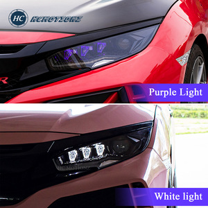 ไฟหน้าสำหรับ <span class=keywords><strong>Honda</strong></span> Civic รุ่นที่ 10 ปี 2016-2021 ไฟหน้ารถซีดาน แฮทช์แบ็ก TypeR CIVIC 2020 ไฟหน้าทรงเพชร ไฟหน้ารถยนต์ - Product Image 3