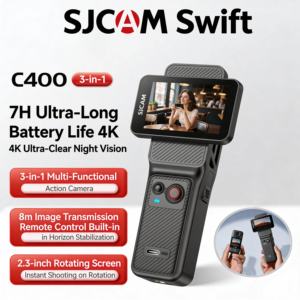 Poignée de batterie d'origine SJCAM pour booster la puissance et le contrôle sans fil du mini-caméscope C400 - Product Image 1