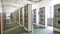Tiroir de rangement avec serrure électronique à éclairage LED personnalisé vitrine en verre trempé