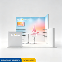 Stand d'exposition portable imprimé sur mesure 10x10, toile de fond pour stand d'exposition, boîte lumineuse pour stand de salon professionnel