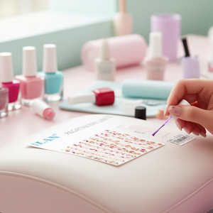 Autocollant en strass scintillant ILAN 32 cm, bande adhésive décorative pour nail art - Product Image 2