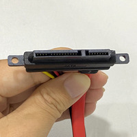 Cable de Alimentación en Ángulo Recto KAICAP de 90 Grados, 22 Pines SATA 7+15P a SH 2.0 de 4 Pines, con Cubierta de PVC y Blindaje de Lámina, 6 pies, para Disco Duro de Computadora