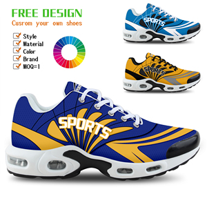 Vendita calda Sneakers da <span class=keywords><strong>uomo</strong></span> con aria ammortizzata moda Casual Designer Sneakers personalizzate per la corsa a piedi all'aperto palestra allenamento Sport - Product Image 1