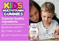 Vente en gros, gommes multi-vitamines pour enfants, formule naturelle avec , suppléments multivitamines, support en zinc