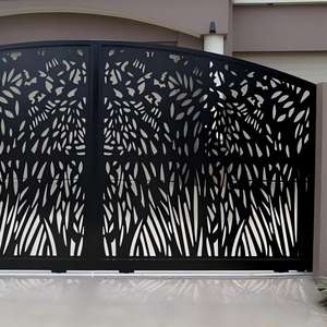 Paneles de cerca de acero galvanizado/aleación de aluminio cortados por láser, barandillas para balcones y privacidad exterior. - Product Image 4