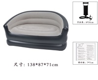 Canapé inclinable double gonflable au design moderne Grand canapé de loisir pliant avec accoudoir arrière pour la nouvelle pause déjeuner et le salon