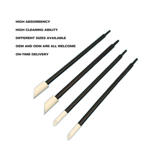 Bọt tip tăm bông chuyên nghiệp Công Nghiệp Làm Sạch thanh màu đen tùy chỉnh 8mm PU bọt phòng sạch tăm bông cho máy in làm sạch - Product Image 1