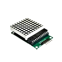 (bsc) Max7219 8*8 Merah Mcu Led Display Control Diy Kit Modul Dot Matrix Untuk Arduino