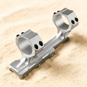 ขาตั้งกล้อง ACUMETA Bastion - ขาตั้งกล้องแบบ Cantilever สำหรับท่อขนาด 30 มม., ความสูงตรงกลาง 1.5 นิ้ว สำหรับอุปกรณ์ออปติกภายนอกอาคาร (สีเงิน) - Product Image 1